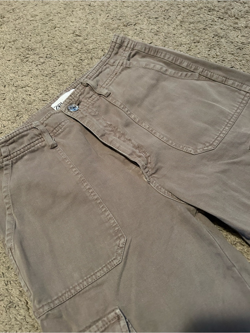 Women’s Grey Cargo Pants
